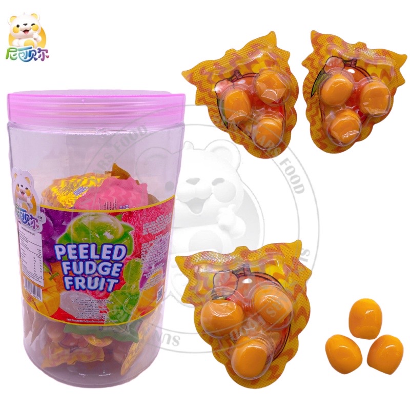 Orange Shape Peeling Gummy Candy Orange Flavor Soft Candy For Kids-G287