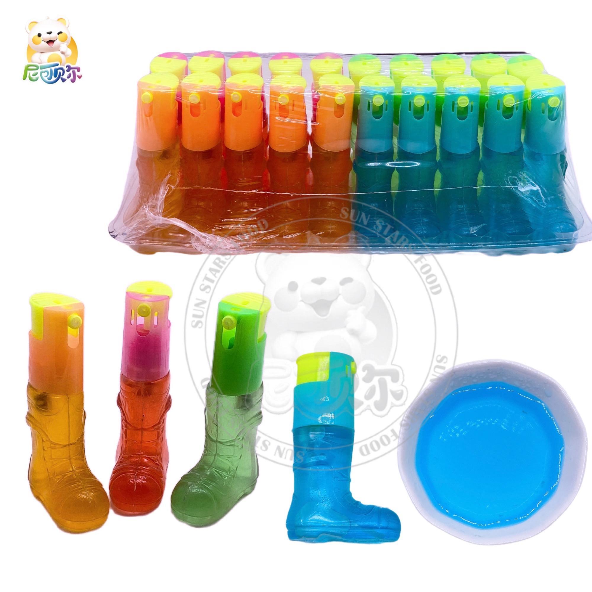 Shoes Shape Bottle Spray Candy Fruit Flavor Liquid Candy-S130