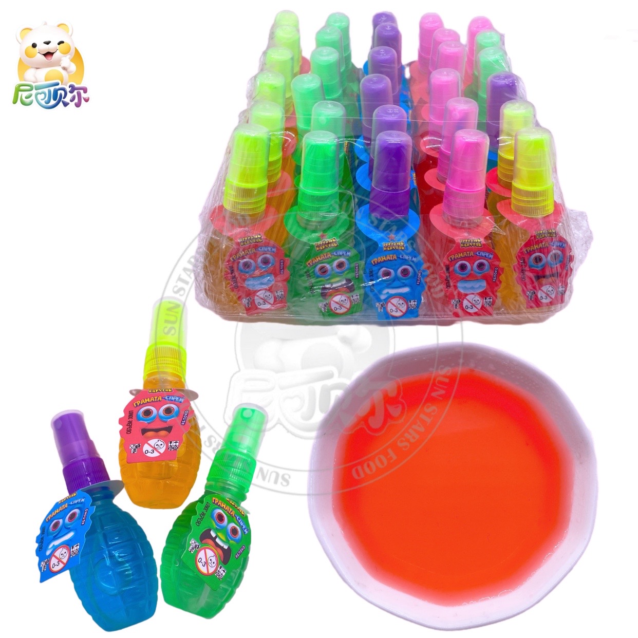 Candies Wholesale Fruit Sweet Halal Sour Spray Candy Spray Liquid Candy-S128