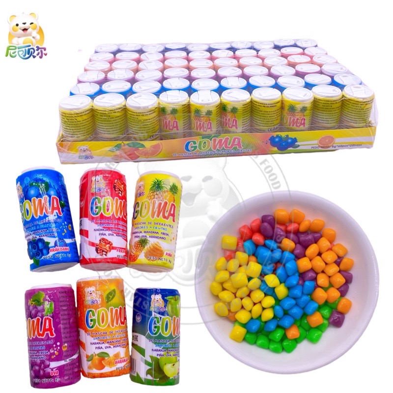 New Item Tin Can Bottle Bubble Gum Chewing Candy-G374