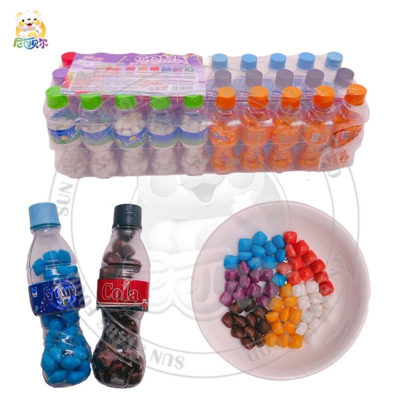 Wholesale Custom Private Label Halal Colorful Tablet Chewing Gum In Bottle-G386