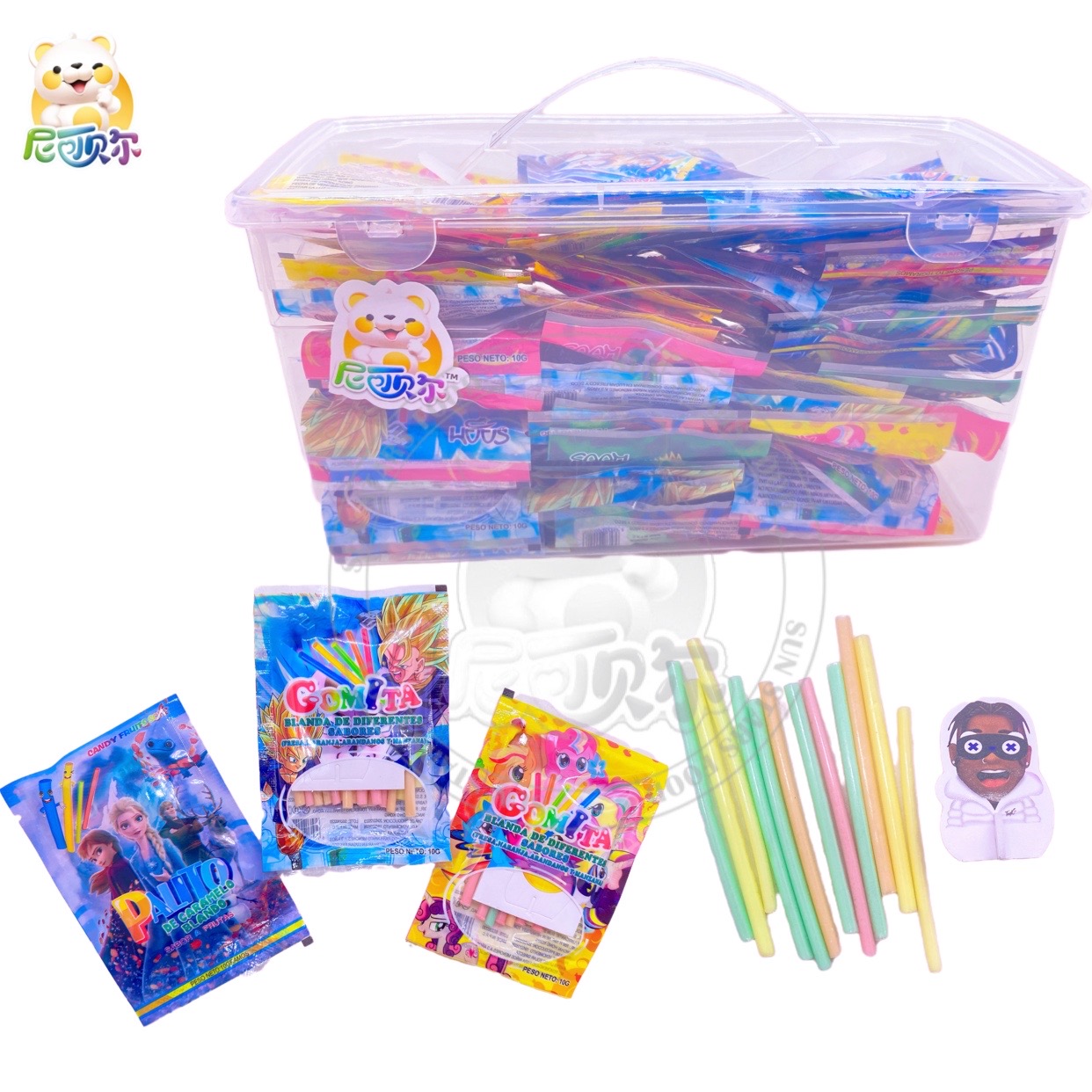 Cc Stick Sour Fruity Soft Candy With Puzzle Toy-CS106