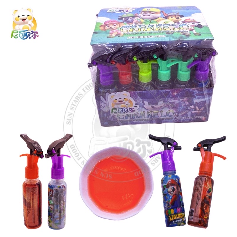 Fire extinguisher shaped bottle Colorful fruit flavored can spray liquid candy-S133