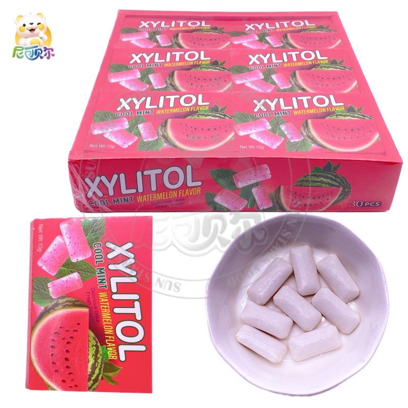 Xylitol Mint Fruity Pillow Shape Bubble Chewing Gum-G396
