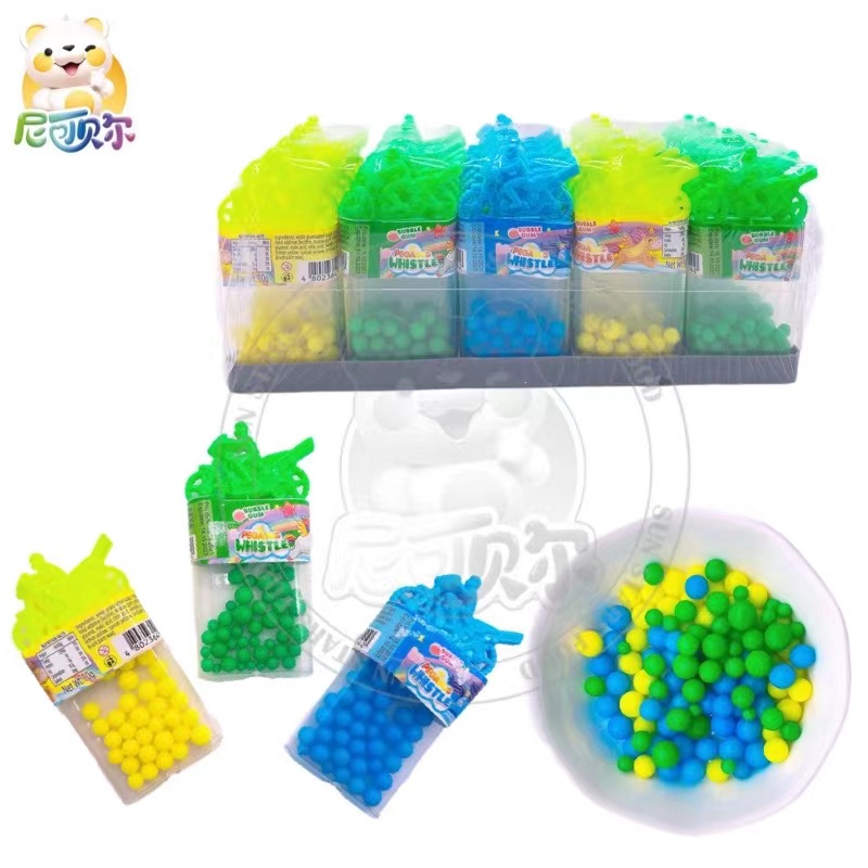 High Quality Whistle Motorcycle Shaped Candy Toy Colorful Sweet Halal Fruit Flavor Squeeze Candy-T445