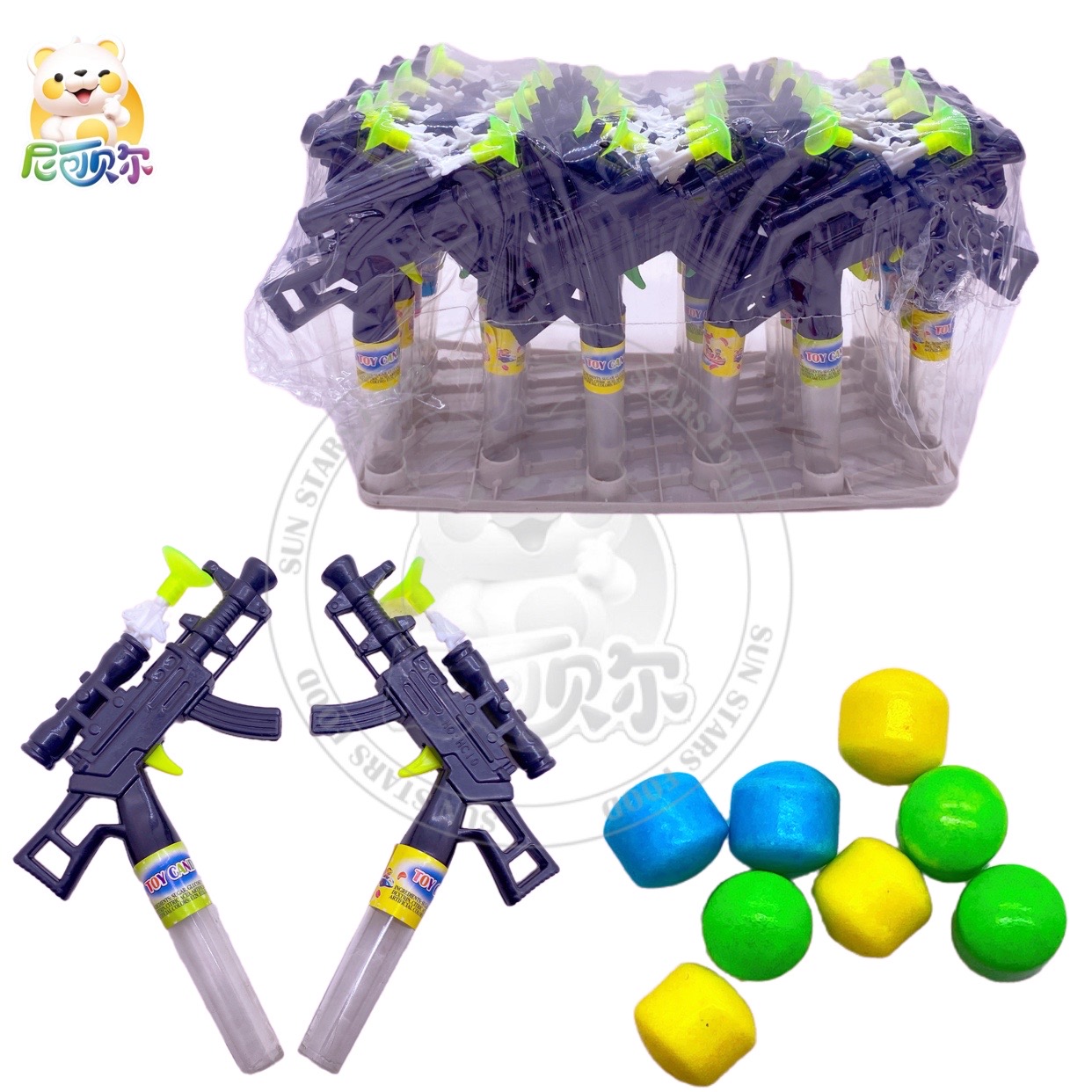 High quality submachine gun shape toy candy-T459