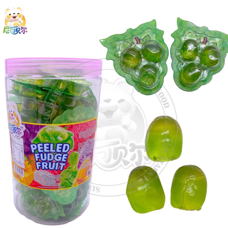 Sweet Lime Apple Shape Peeling Gummy Candy Lime Apple Flavor Soft Candy For Kids-G288