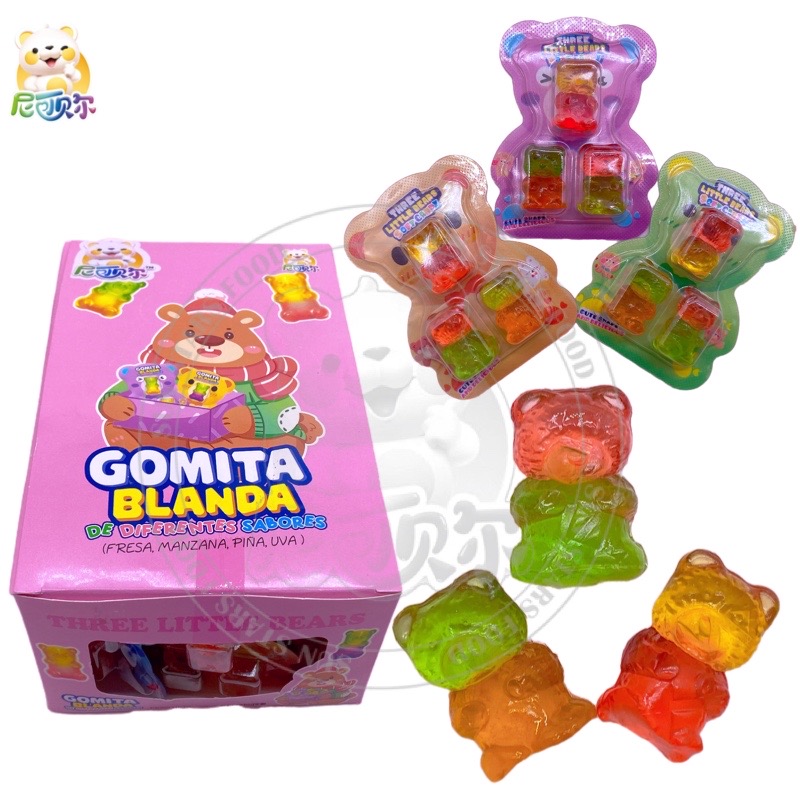 4d Fruit Flavor Gummy Bear 3d Soft Sweets Confection Candy-G291