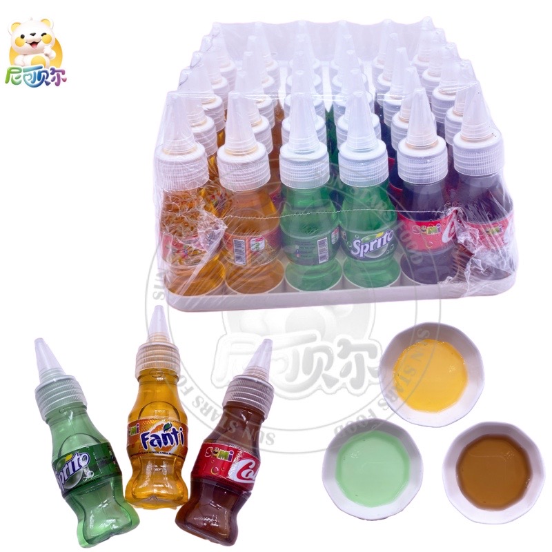 3 Flavors Candy Liquid Soft Drinks With Soda Fizzy Beverage Candy-S134
