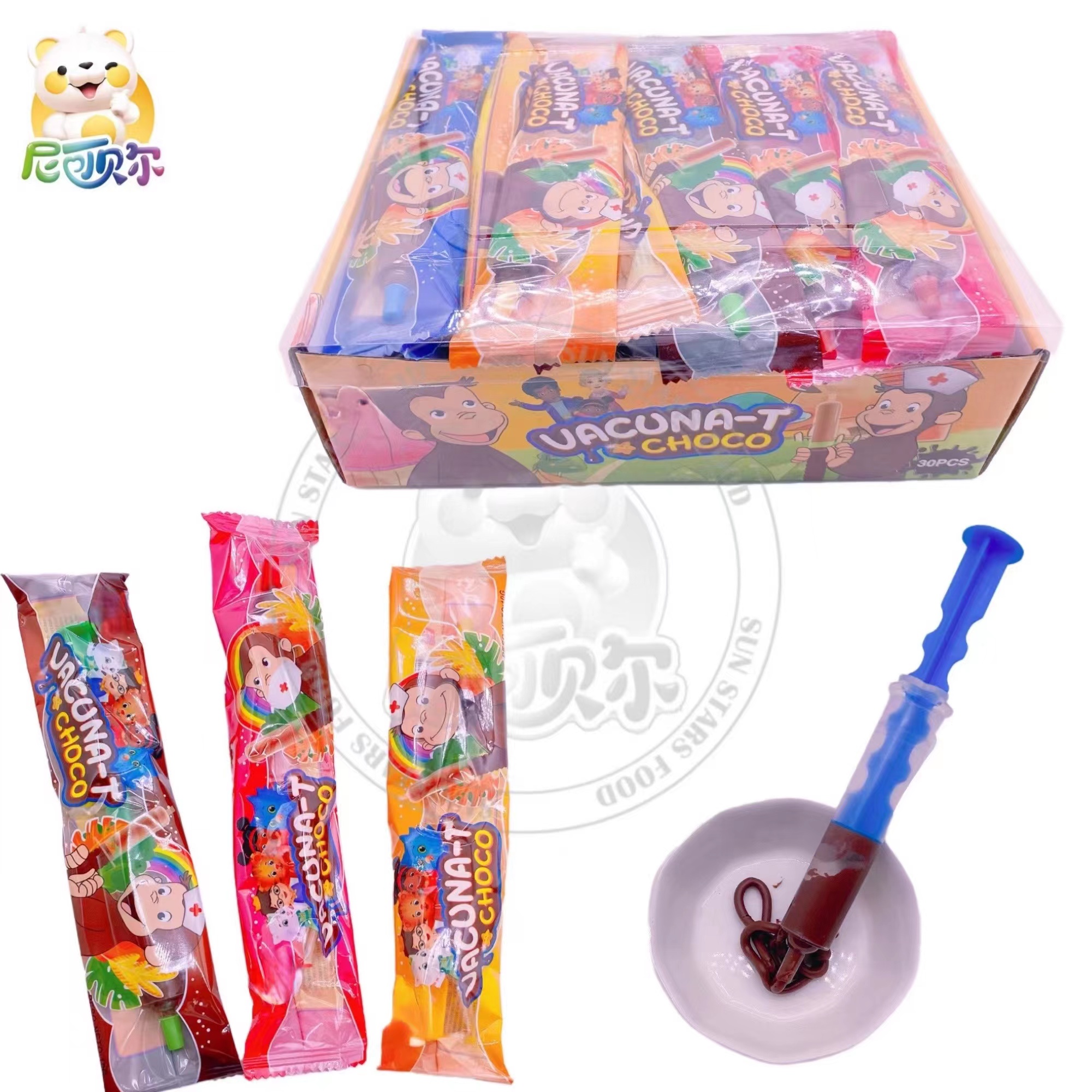 Halal Wholesale Custom Toy Syringe Shape Liquid Chocolate Sauce-C479