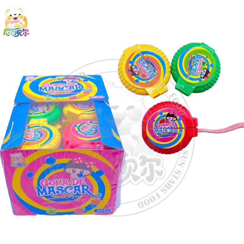 Factory Wholesale Oem Order Custom Multi Flavored Fruit Bubblegum Tape For Parties-G373