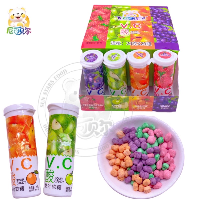 Vegan Vc Multivitamin Vitamin C Gummies Candy Vitamins For Kids Dietary Supplement Private Label Bottle Bottle Packaging-G308