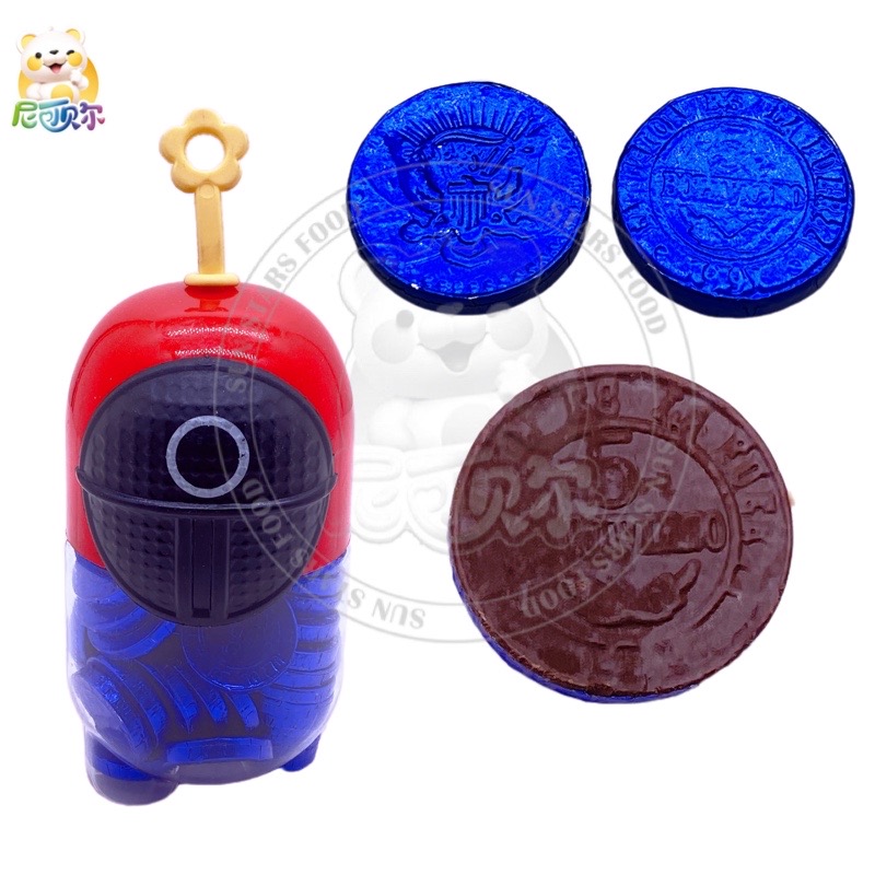 Factory Wholesale Customized Halal Alien Bottled High Quality Gold Coins Chocolate Coins-C520