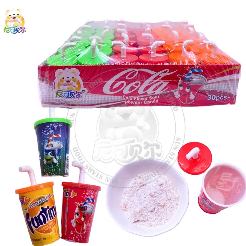 Delicious Beverage Bottle Shape Mixed Fruit Flavor Halal Powder Candy-CS103