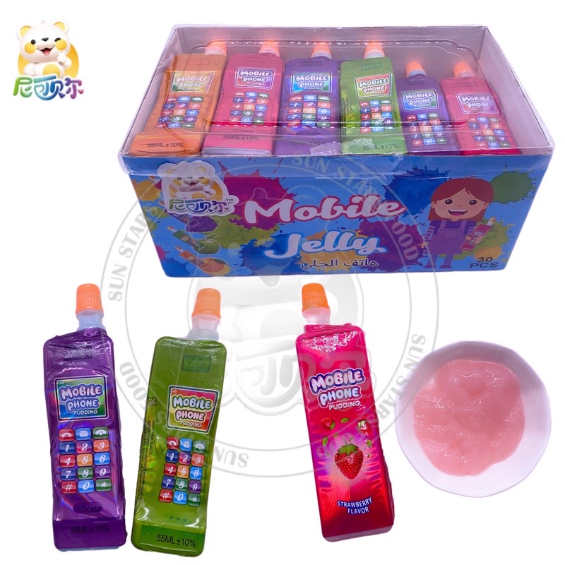 Mobile Phone Shape Fruit Flavor Jelly Pudding Toy Candy For Child-J142