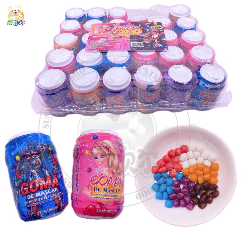 Chinese Mini Bubble Gum Bottle Fruity Flavored round Drink Packaged in Box by Supplier-G390