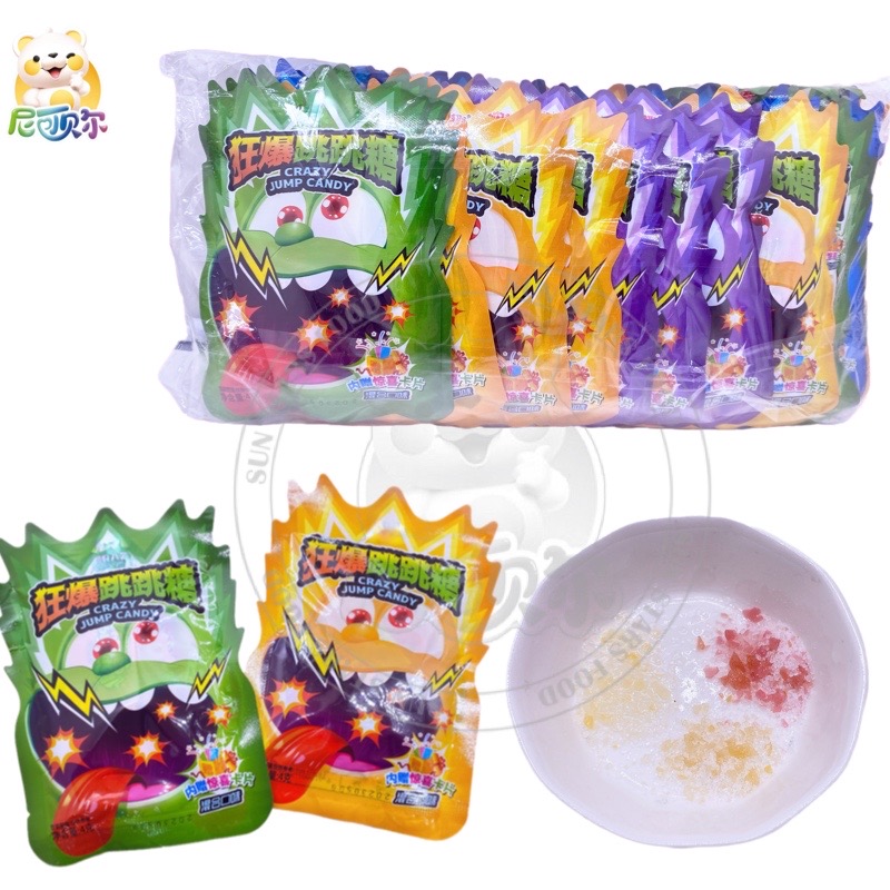 Hot Selling Crystal Popping Candy Multi-flavor Popping Candy Fruit Flavors Pop Rocks Wholesale-T505