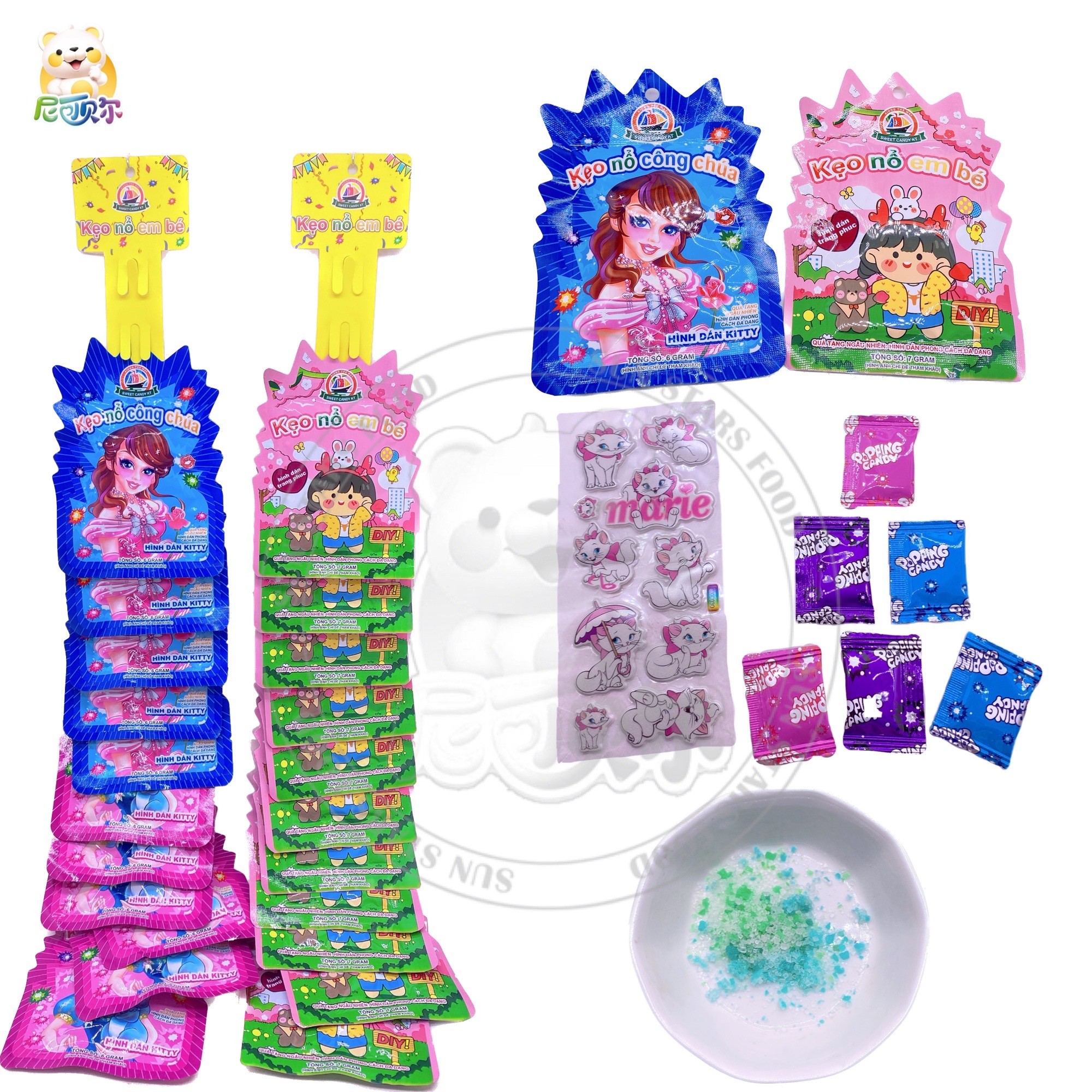 Magic Popping Candy With Cartoon Sticker Toy Candy-T543