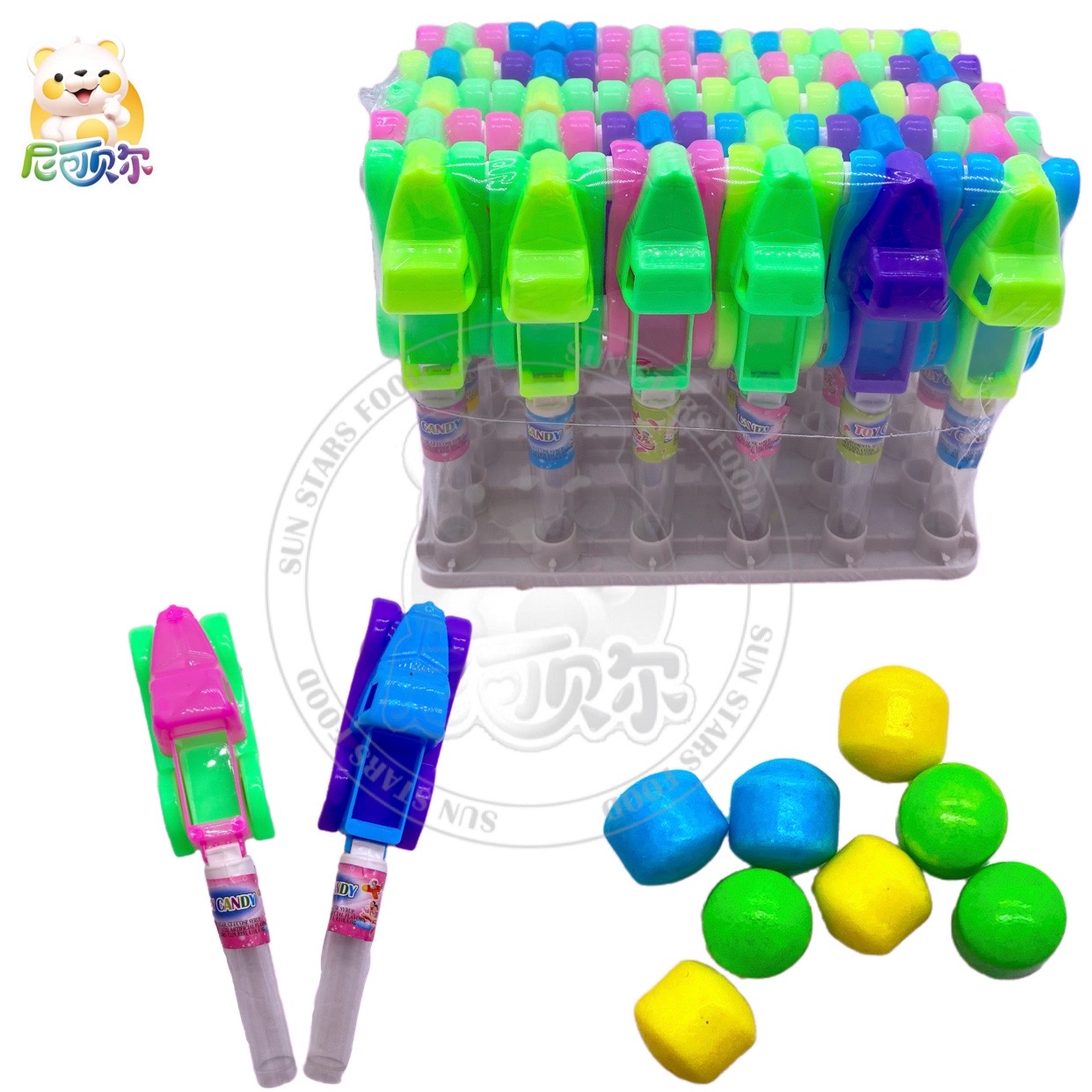 Truck Toy Candy Colorful Sweet Halal Fruit Flavor Squeeze Candy-T466