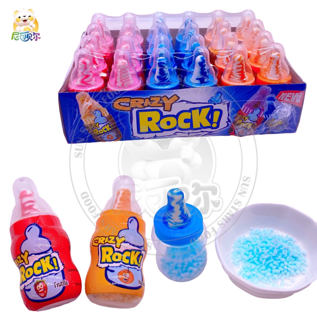 Sour Powder Candy With Fruit Flavor Nipple Lollipop Candy-H390