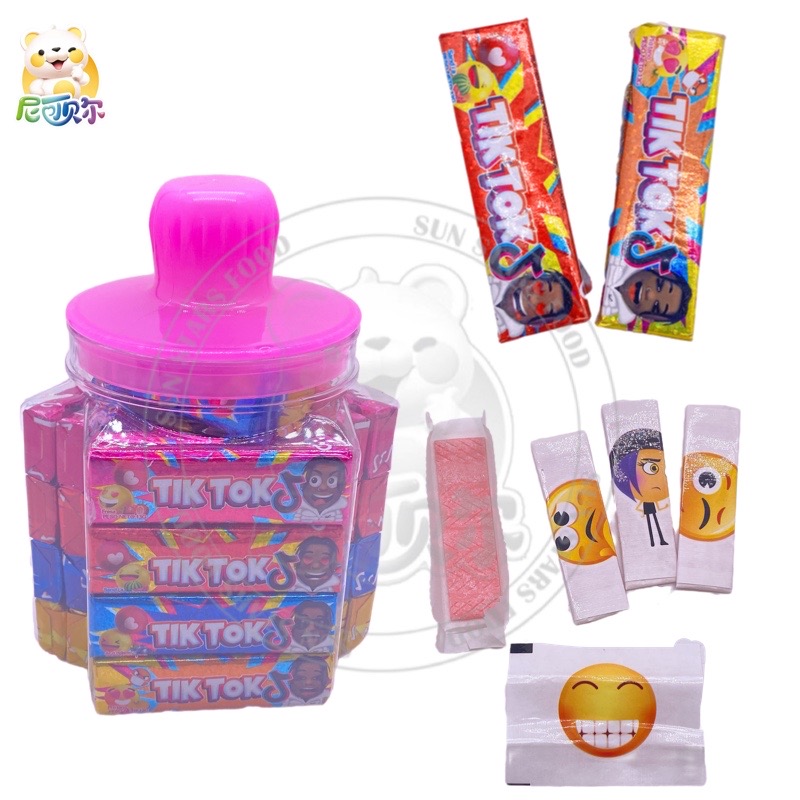 Chinese Fruit Flavor Tattoo Bubble Gum Factory-G384