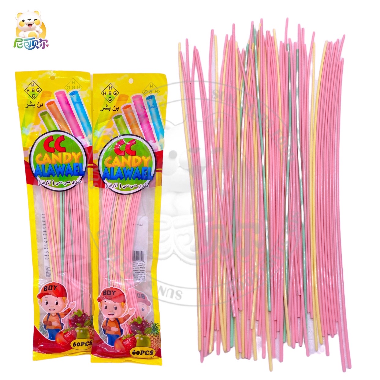 Factory Wholesale Hot Selling Mix Fruit Halal Long Cc Stick Candy-CS108