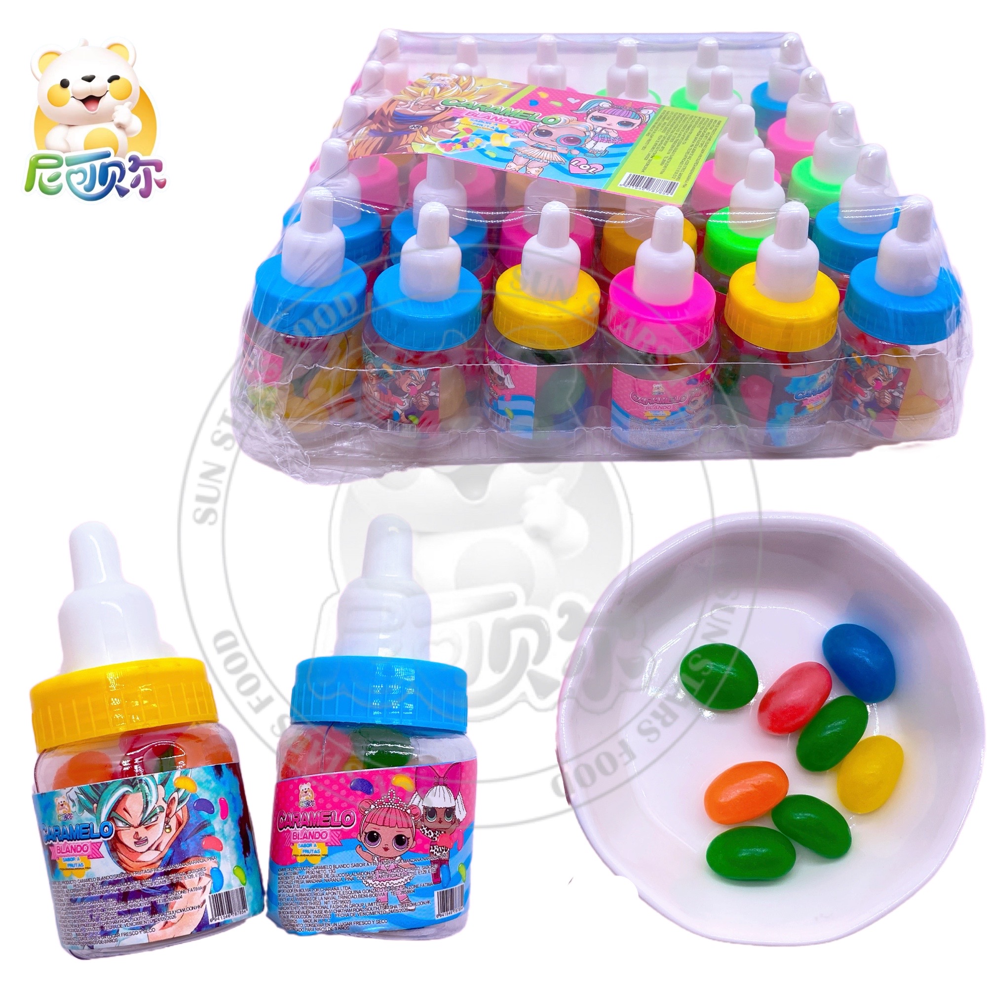 New Product Mix Fruity Jelly Bean Candy In Nipple Bottle-G298
