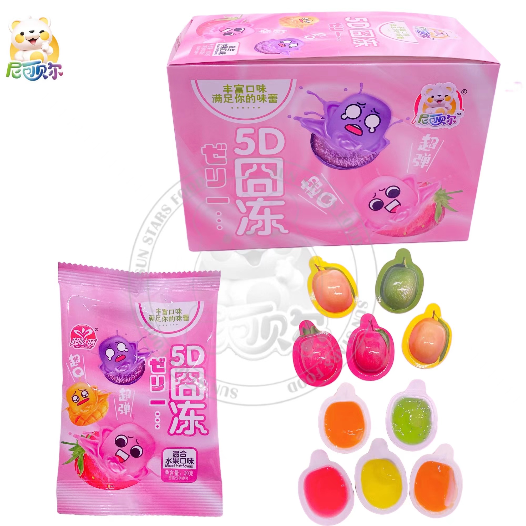 Instant Snacks Jelly Pudding Food Delicious Tik Tok Candy Halal Fruit Shaped Jelly Fruits Tiktok Candy Jelly-J111