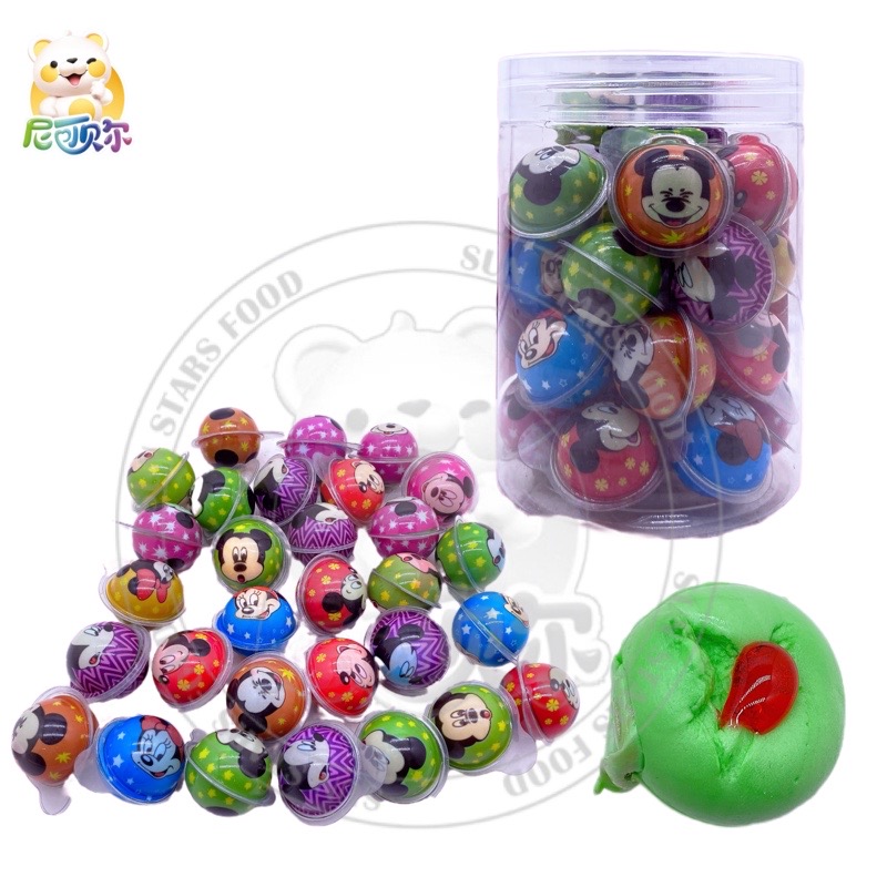 Halloween Cartoon mouse shape Candy Fudge Balls Fun Sweet Fruity Cartoon Gummy candy with Jam Filling-G253