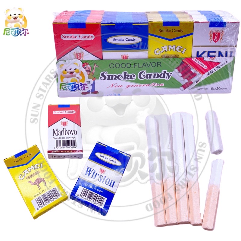 Cute Shape Cigarette Candy Oem Halal Candy Fruit Sweets Funny Smoke Candy-H381