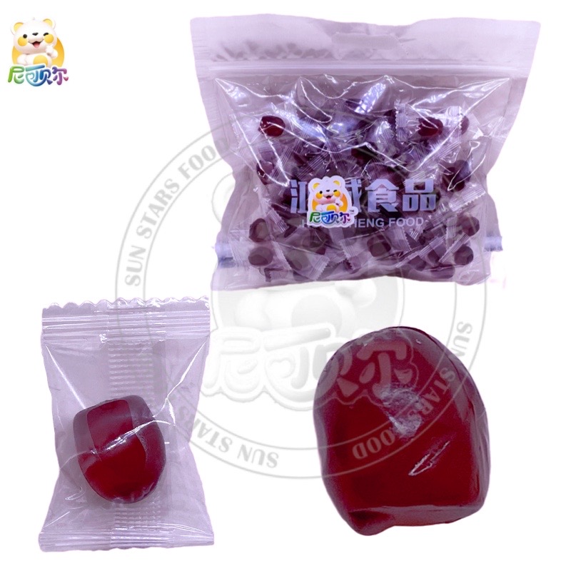 Wally Grape Fruit Permen Murah Sweet Candy Food Confectionery Bonbon Jelly Ball Gummy Candies-G294