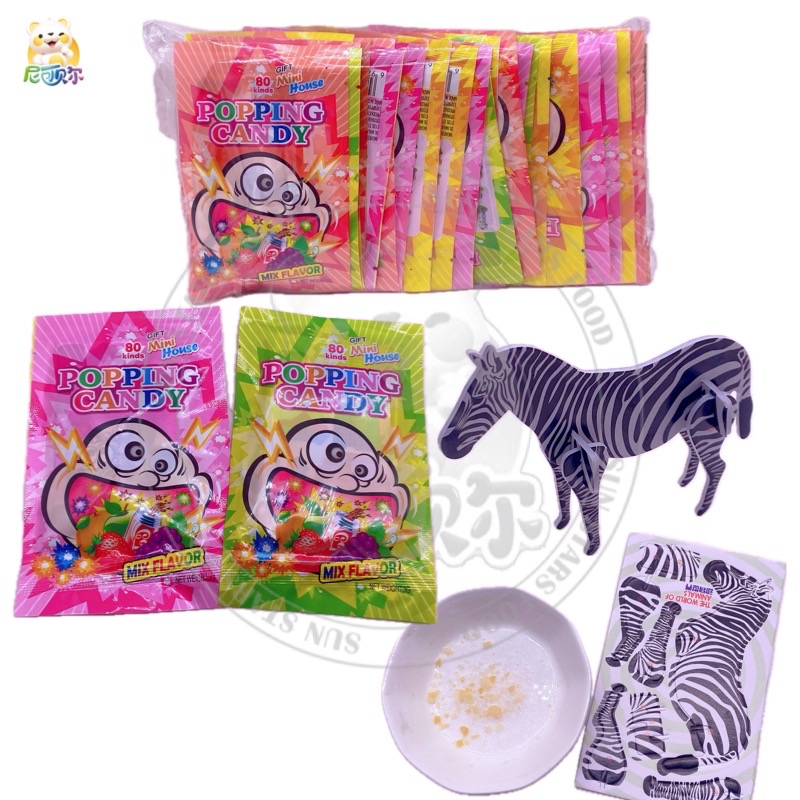 High Quality Halal PVC Soft Candy 3D Puzzle Card Popping Candy with Cartoon Style Promotional Toys for Unisex-T554
