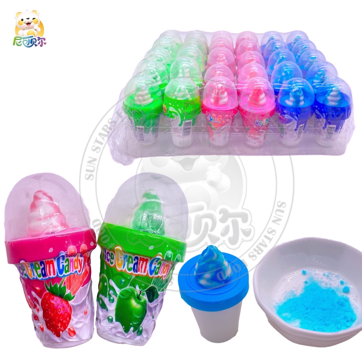 Wholesale Sweet Nipple Hard Candy With Sour Powder Inside Lollipop Sour Powder Baby Bottle Candy-H394