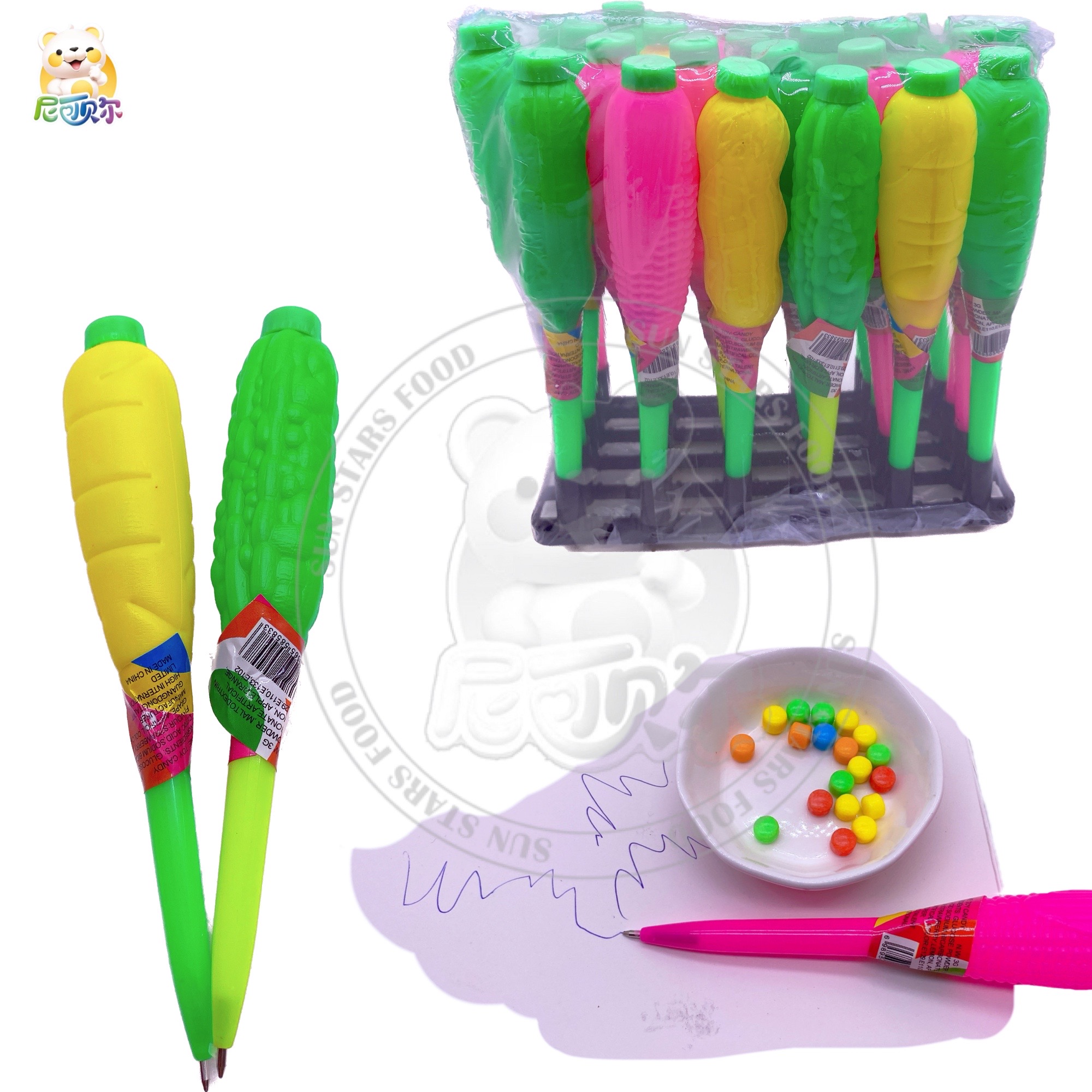 Wholesale Fun Toys Flastic Ballpoint Pen Candies For Kids-T547
