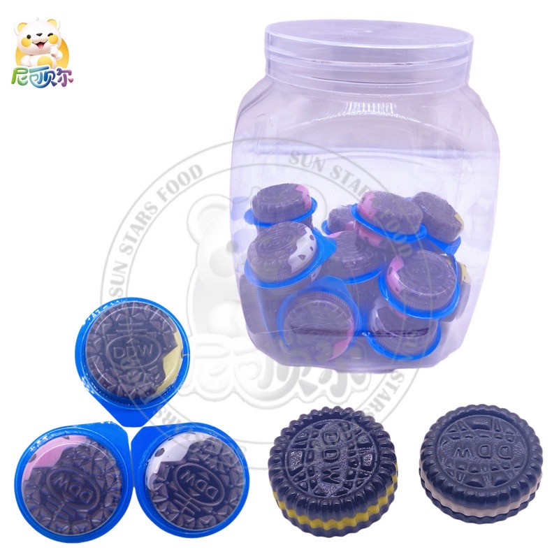 Creative Oreo Cookies Milk Chocolate Two Color Fudge Gummy Candy-G302