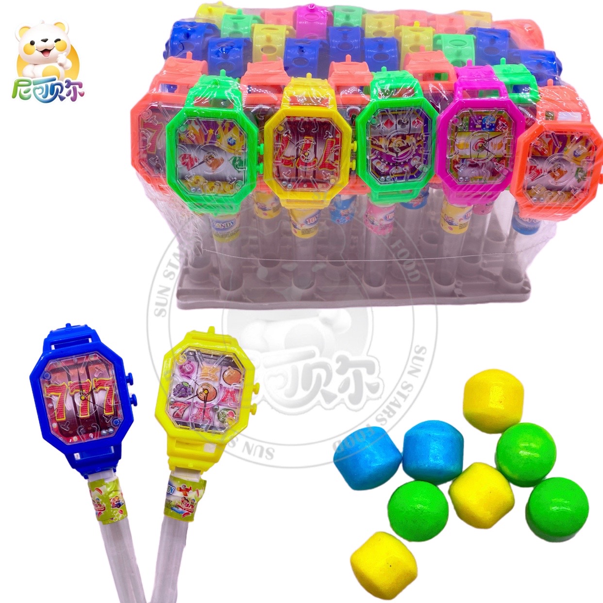Hot Selling Maze Candy Color Watch Toys Candy-T456