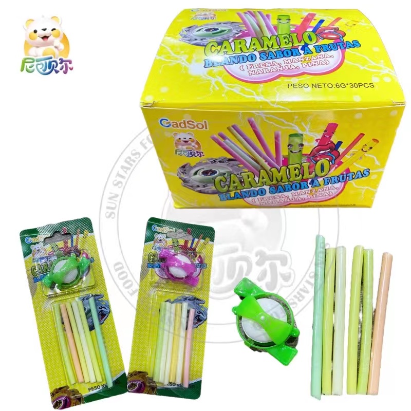 New Design Cc Stick Candy With Toy Top Candy Yummy Fruity Sour Sweet Cc Stick Candy-CS105
