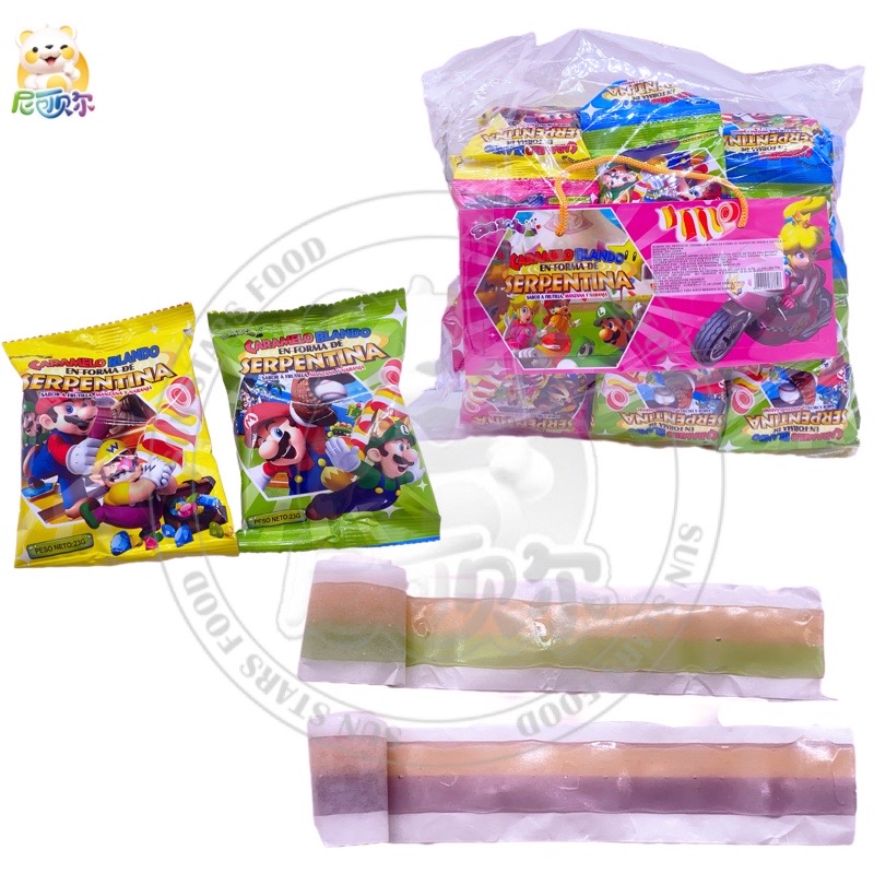 Wholesale Oem Sweet Twin Color Fruity Fudge Jelly Gummy Candy Roll-G310