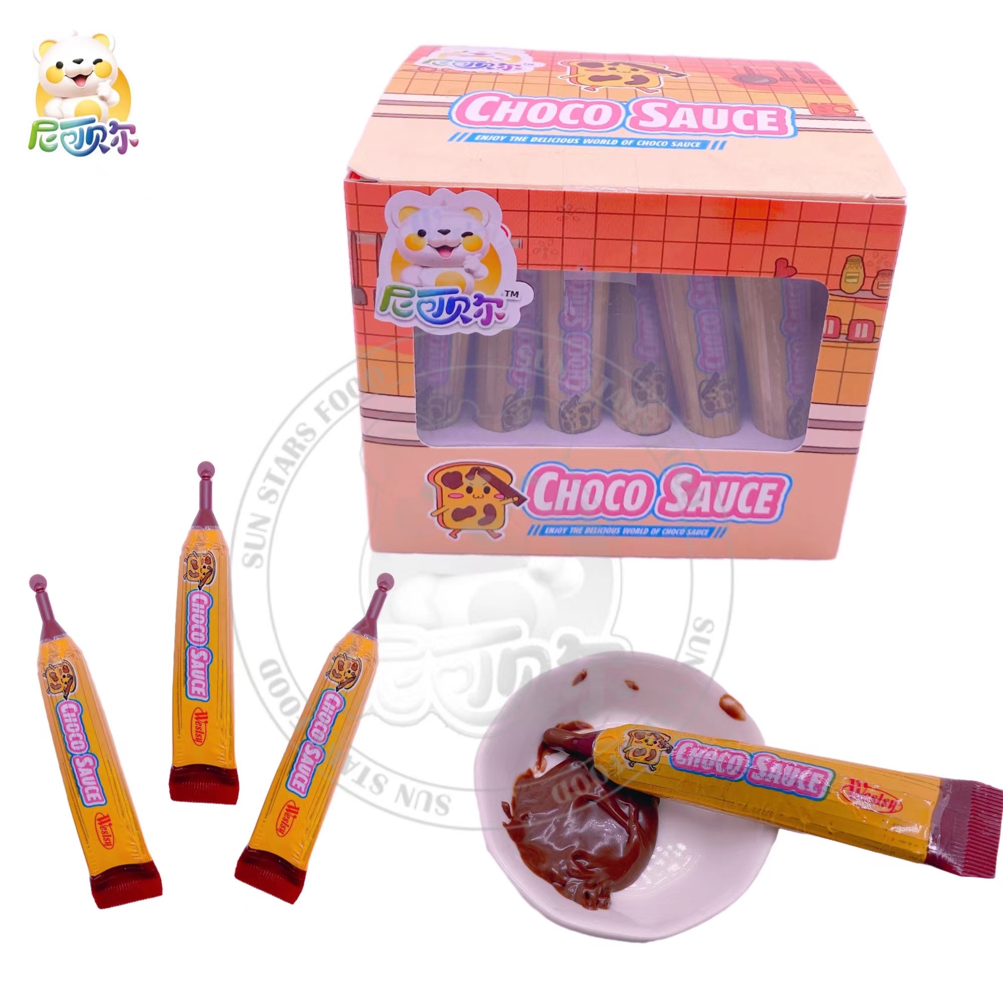 Halal Wholesale Custom Private Label Halal Toothpaste Shape Liquid Chocolate Sauce-C467