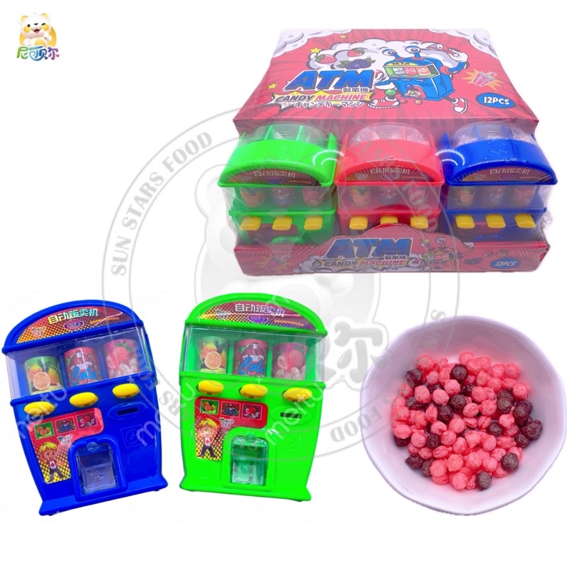 New Design Cartoon Toy Candy Vending Machine PVC Dispenser with Mini Colorful Soft Candy Unisex Candy Dispenser Wholesale-T552