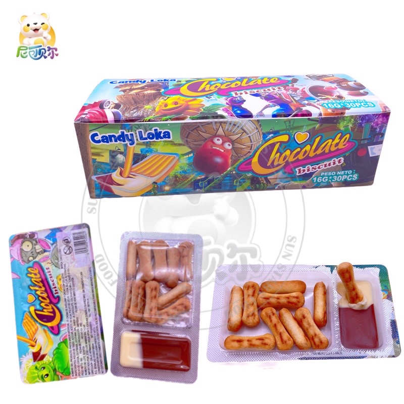 Wholesale Sweet Chocolate With Biscuit Stick Jam-CS537