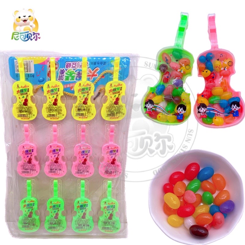 Guitar Violin Whistle Toy Candy Jelly BeanFunny Candy Toy-T538