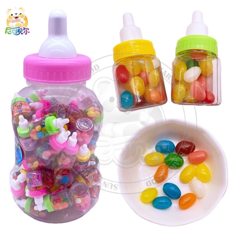 High Quality Colorful Fruit Icecream Flavor Geely Beans Soft Candy Casual Snack Jelly beans-G276