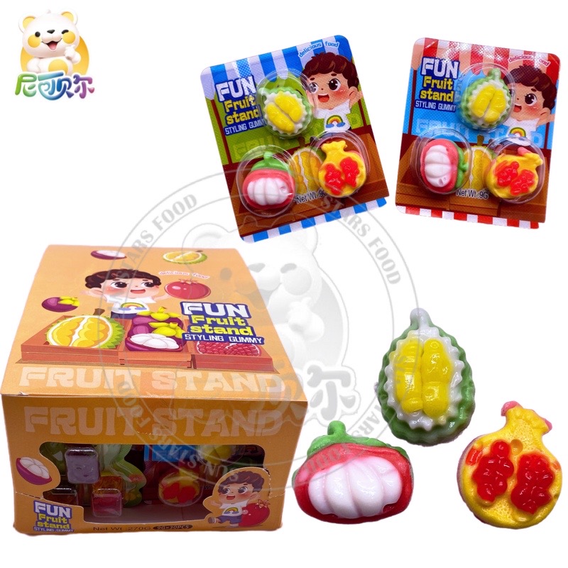 Hot Selling Mini 3d Cartoon Fruit Flavor Novel Interesting Durian Shape Candy-G262